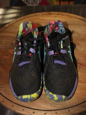 Asics Padel Pickleball Shoes Padel Tennis Sz 6.5 Mens 8 Womens 2025 Black Multi